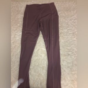 Ewedoos Dark Lavender Leggings with Pockets